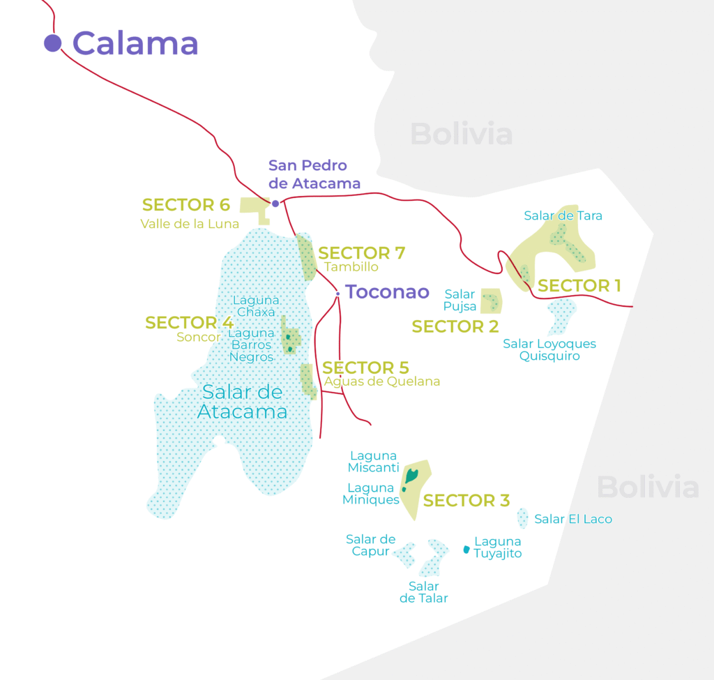 Reserva Los Flamencos mapa